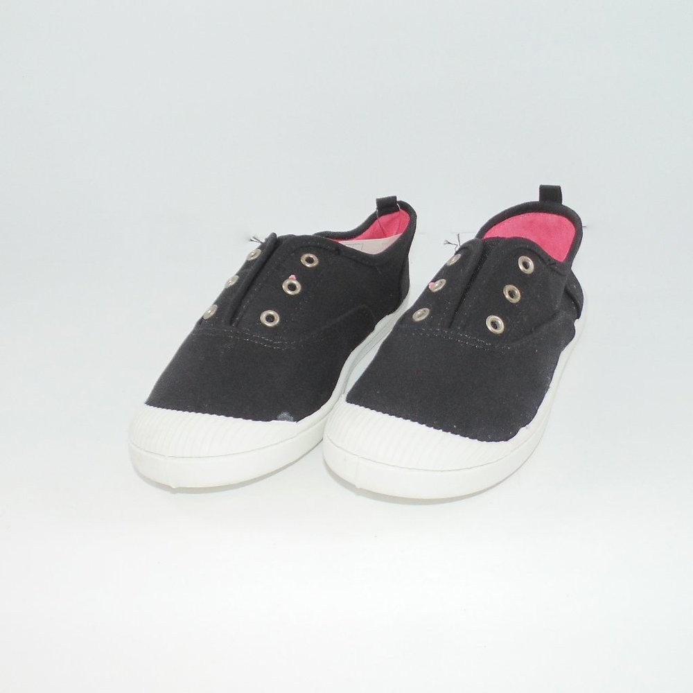 Cat & Jack Black/White Girl Casual Shoes Size 3